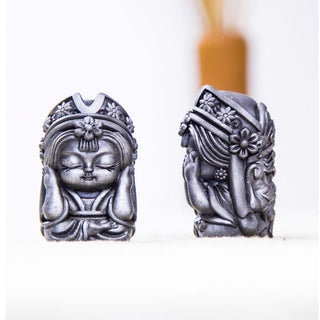Buddha Gift Handmade Zakiram Iron Powder Rust Cast Resin Statue Zen Home Decoration