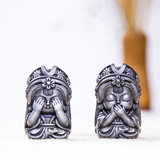 Buddha Gift Handmade Zakiram Iron Powder Rust Cast Resin Statue Zen Home Decoration