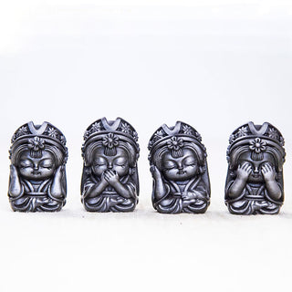 Buddha Gift Handmade Zakiram Iron Powder Rust Cast Resin Statue Zen Home Decoration