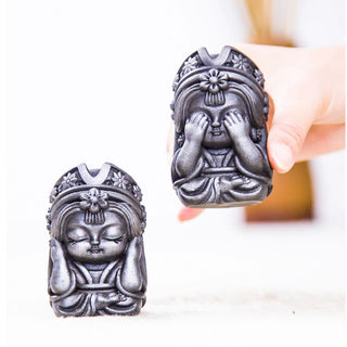 Buddha Gift Handmade Zakiram Iron Powder Rust Cast Resin Statue Zen Home Decoration