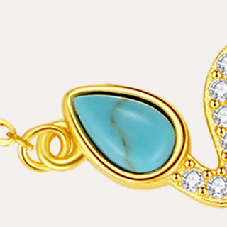 Buddha Gift 925 Sterling Silver Turquoise Opal Year Of The Snake Protection Bracelet