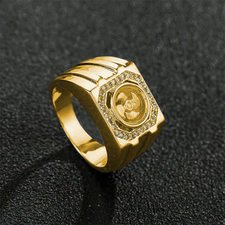 Buddha Gift Gold Plated Copper Brass Windmill Healing Ring