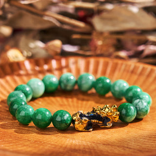 Buddha Gift FengShui PiXiu Jade Protection Bracelet