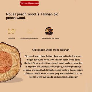 Buddha Gift Peach Wood Cinnabar Om Mani Padme Hum Chinese Zodiac Black String Necklace Pendants