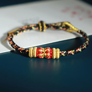 Buddha Gift Chinese Zodiac Natal Buddha Colorful Strings Luck Bracelet