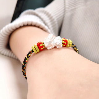 Buddha Gift Chinese Zodiac Natal Buddha Colorful Strings Luck Bracelet