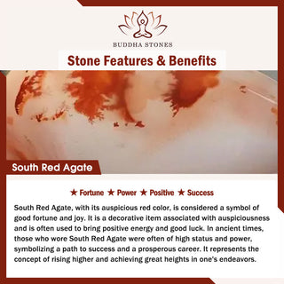 Buddha Gift Klein Blue String South Red Agate Garnet Copper Flower Power Bracelet