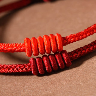 Buddha Gift Red String Eight Stranded Rope Strength Bracelet