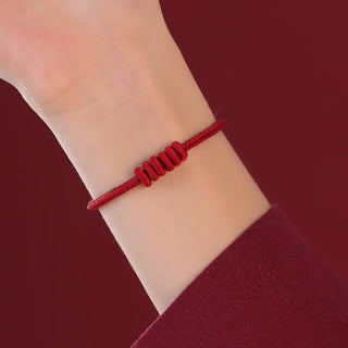 Buddha Gift Red String Eight Stranded Rope Strength Bracelet