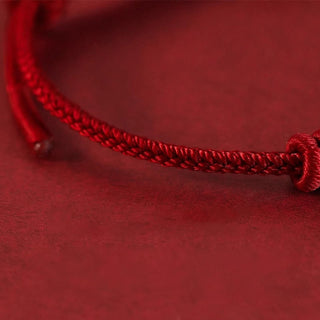 Buddha Gift Red String Eight Stranded Rope Strength Bracelet