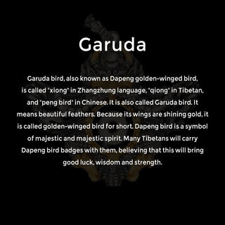 Buddha Gift 925 Sterling Silver Tibet Garuda Bird Dzi Bead Protection Necklace Pendant