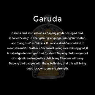 Buddha Gift 925 Sterling Silver Tibetan Garuda Bird Vajra Dorje Bell Protection Necklace Pendant