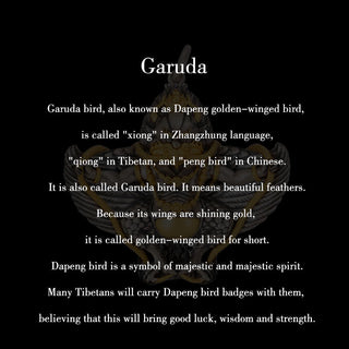 Buddha Gift 925 Sterling Silver Tibetan Garuda Bird Wisdom Necklace Pendant