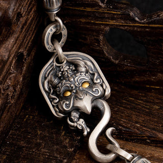 Buddha Gift 925 Sterling Silver Tibetan Garuda Bird Wisdom Metal Chain Necklace