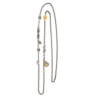 Buddha Gift 925 Sterling Silver Tibetan White Zakiram Goddess of Wealth Vajra Dorje Blessing Metal Chain Necklace