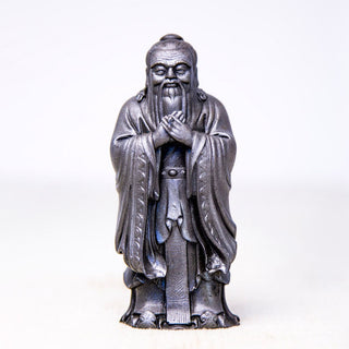 Buddha Gift Handmade Confucius Iron Powder Rust Cast Resin Statue Home Decoration