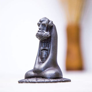 Buddha Gift Handmade Bodhidharma Iron Powder Rust Cast Resin Statue Home Decoration