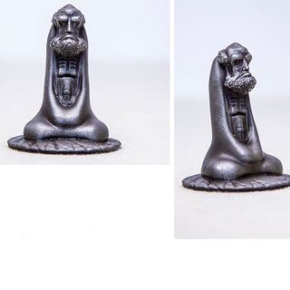 Buddha Gift Handmade Bodhidharma Iron Powder Rust Cast Resin Statue Home Decoration