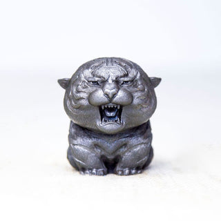 Buddha Gift Handmade Mini Roaring Tiger Iron Powder Rust Cast Resin Statue Home Decoration