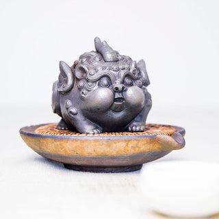 Buddha Gift Handmade Wealth PiXiu Iron Powder Rust Cast Resin Statue Home Decoration