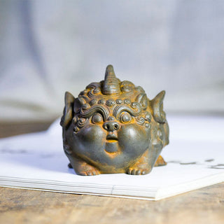 Buddha Gift Handmade Wealth PiXiu Iron Powder Rust Cast Resin Statue Home Decoration