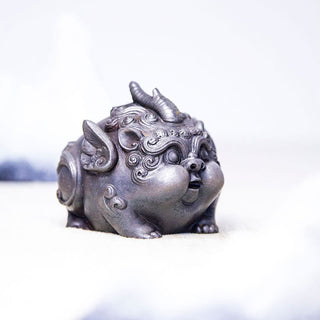 Buddha Gift Handmade Wealth PiXiu Iron Powder Rust Cast Resin Statue Home Decoration