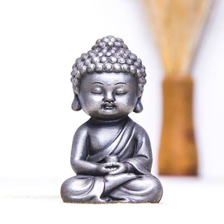 Buddha Gift Handmade Ksitigarbha Kwan Yin Guanyin Avalokitesvara Tathagata Iron Powder Rust Cast Resin Statue Home Decoration