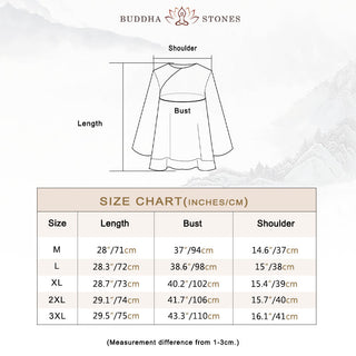 Buddha Gift 2Pcs Three Quarter Sleeve Long Sleeve Shirt Wide Leg Pants Meditation Cotton Linen Clothing Women's Set