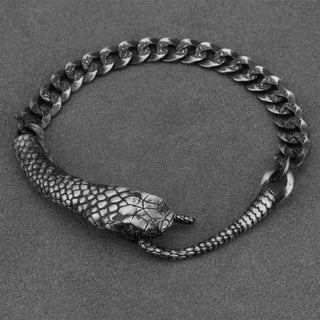 Buddha Gift Sterling Silver Snake Shape Texture Year Of The Snake Blessing Bracelet