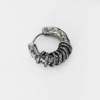 Buddha Gift 925 Sterling Silver Hand-hammered Protection Earrings