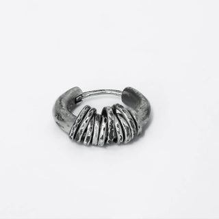 Buddha Gift 925 Sterling Silver Hand-hammered Protection Earrings