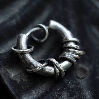 Buddha Gift 925 Sterling Silver Hand-hammered Protection Earrings
