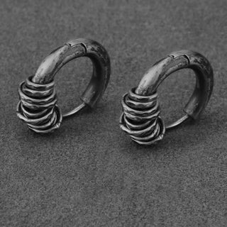 Buddha Gift 925 Sterling Silver Hand-hammered Protection Earrings