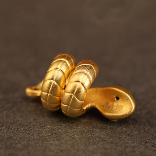 Buddha Gift 999 Gold Year of the Snake Design Handmade Luck Protection Rope Braided Bracelet