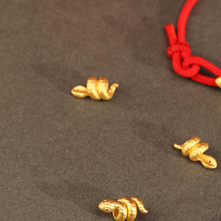 Buddha Gift 999 Gold Year of the Snake Design Handmade Luck Protection Rope Braided Bracelet