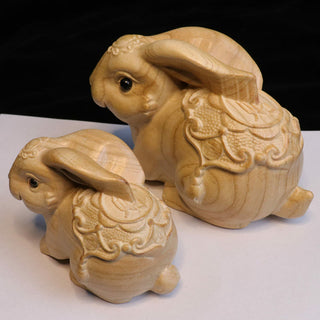 Buddha Gift Year Of The Snake Chinese Zodiac Fu Character Peach Wood Home Statue Decoration