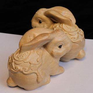 Buddha Gift Year Of The Snake Chinese Zodiac Fu Character Peach Wood Home Statue Decoration