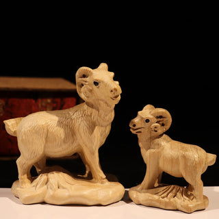 Buddha Gift Year Of The Snake Chinese Zodiac Fu Character Peach Wood Home Statue Decoration