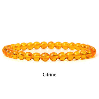 Buddha Gift 6mm Various Stone Crystal Black Glitter Stone Red Tiger Eye Beads Protection Bracelet