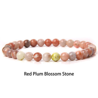 Buddha Gift 6mm Various Stone Crystal Black Glitter Stone Red Tiger Eye Beads Protection Bracelet