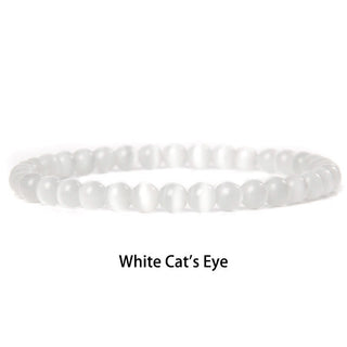 Buddha Gift 6mm Various Stone Crystal Black Glitter Stone Red Tiger Eye Beads Protection Bracelet