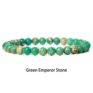 Buddha Gift 6mm Various Stone Crystal Black Glitter Stone Red Tiger Eye Beads Protection Bracelet