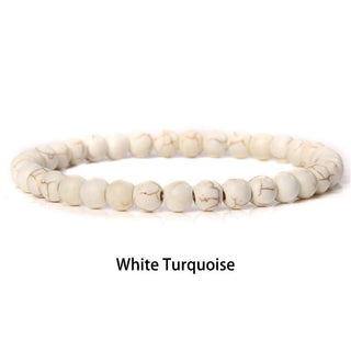 Buddha Gift 6mm Various Stone Crystal Black Glitter Stone Red Tiger Eye Beads Protection Bracelet