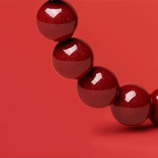 Buddha Gift Cinnabar Bead Hetian Jade Year Of The Snake Blessing Bracelet