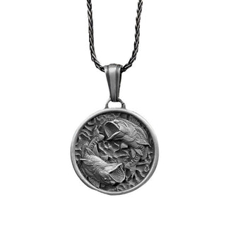 Buddha Gift Pure Tin Polishing Koi Fish Wealth Necklace Pendant