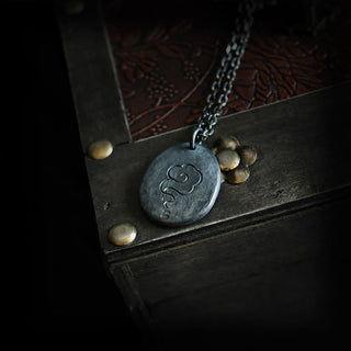 Buddha Gift 999 Sterling Silver 24k Gold Crane Auspicious Clouds Balance Necklace Pendant