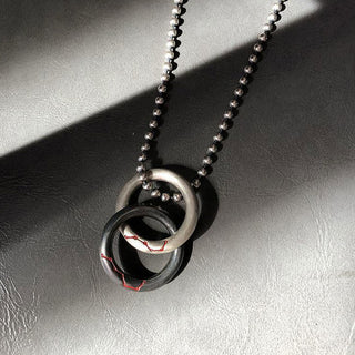 Buddha Gift Copper Qiankun Hoop Big Dipper Luck Necklace Pendant