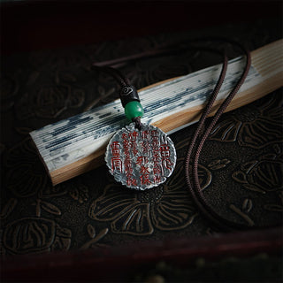 Buddha Gift 999 Sterling Silver 24k Gold Bagua Tai Chi Yin Yang Design Mountain Ghosts Spend Money Harmony Necklace Pendant