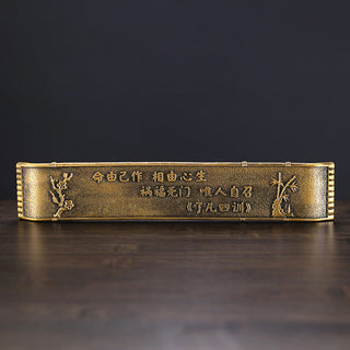 Buddha Gift Fisherman Bamboo Fishing Boat Alloy Incense Stick Holder Healing Incense Burner Decoration