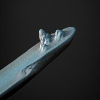 Buddha Gift Mountains Boat Design Spiritual Healing Ceramic Stick Incense Burner Decoration